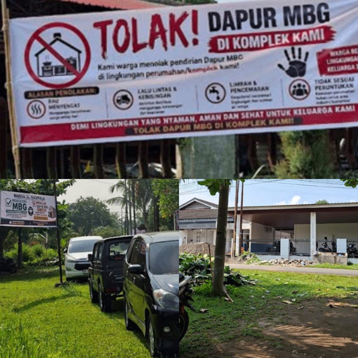 Warga Kompleks Kejaksaan Kelurahan Simpang Selayang Menolak Keberadaan Dapur MBG
