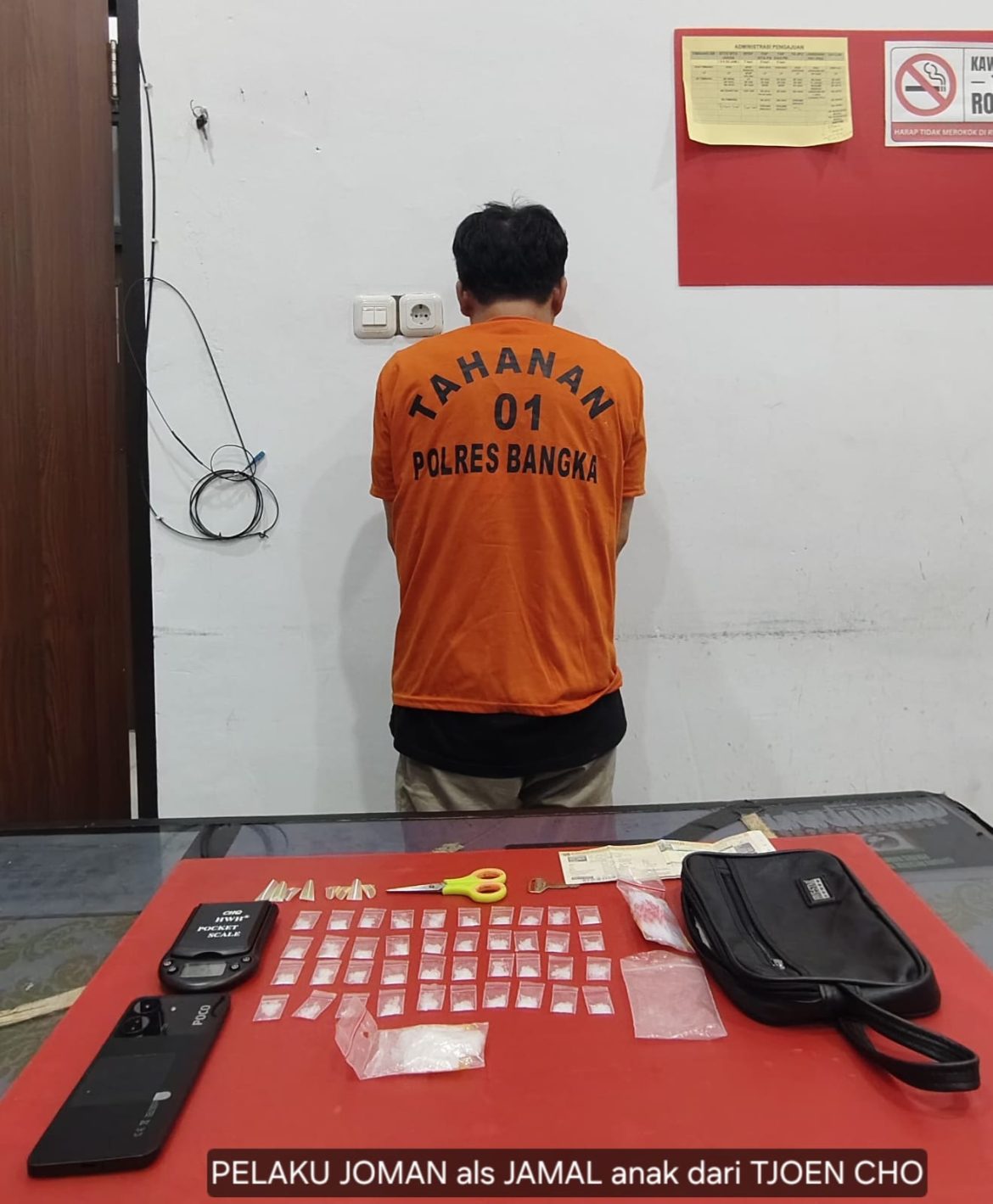Sat Resnarkoba Polres Bangka Ungkap Kasus Narkotika, Sita 23,30 Gram Sabu