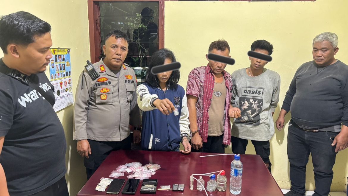 Laporan Warga ke Call Center 110 Berbuah Penindakan, Tiga Terduga Penyalahguna Narkoba Diamankan di Huntap Ture-ture