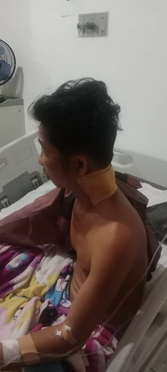 Bacok Leher F. T Di wilayah Polsek Gomo Polres Nisil Terima LP. 