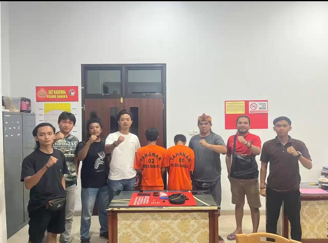 Tim Gabungan Sat Resnarkoba Polres Bangka dan Polsek Sungailiat kembali berhasil mengungkap kasus tindak pidana narkotika jenis sabu 