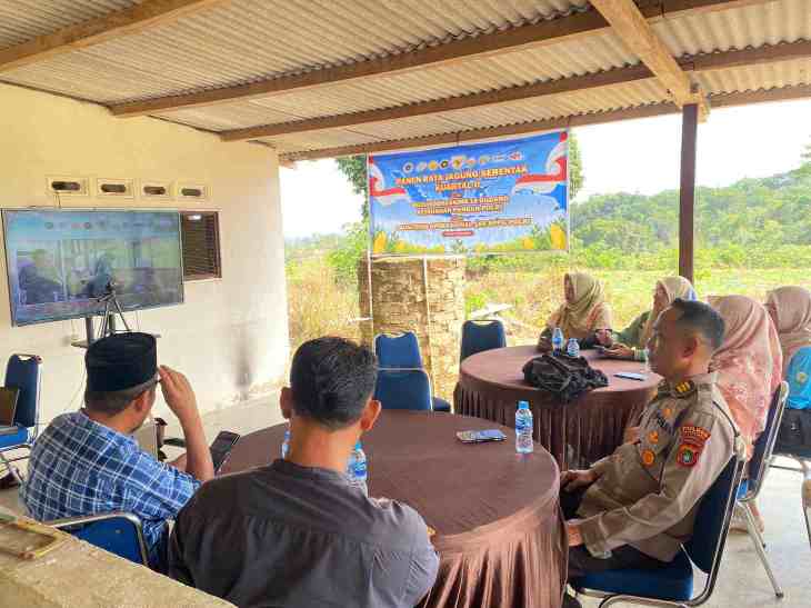 Polres Bangka Barat Ikuti Zoom Panen Raya Serentak Kuartal II 2026