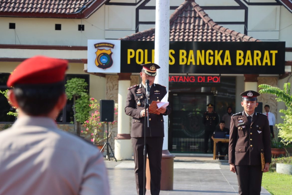 Polres Bangka Barat Gelar Upacara Harkitnas 2026, Tegaskan Semangat Persatuan dan Pengabdian untuk Negeri