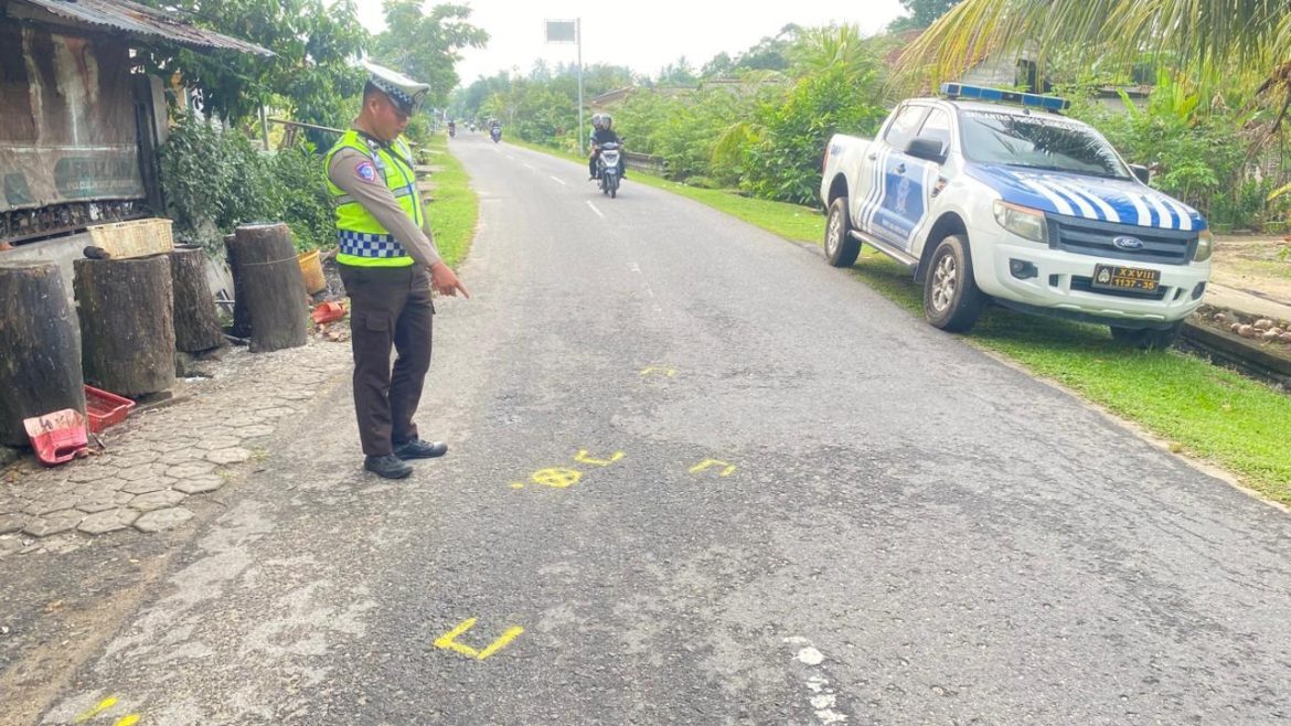 Polres Bangka Barat Tangani Cepat Kecelakaan Dua Sepeda Motor di Keranggan Mentok
