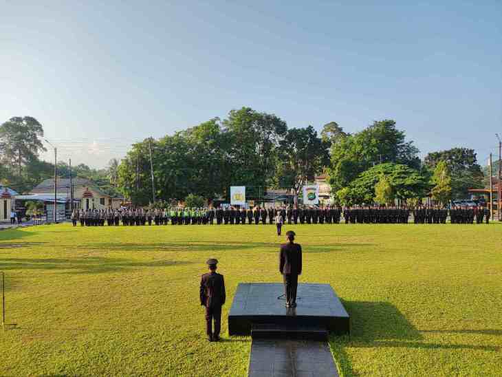 Polres Bangka Gelar Upacara Peringatan Hari Lahir Pancasila