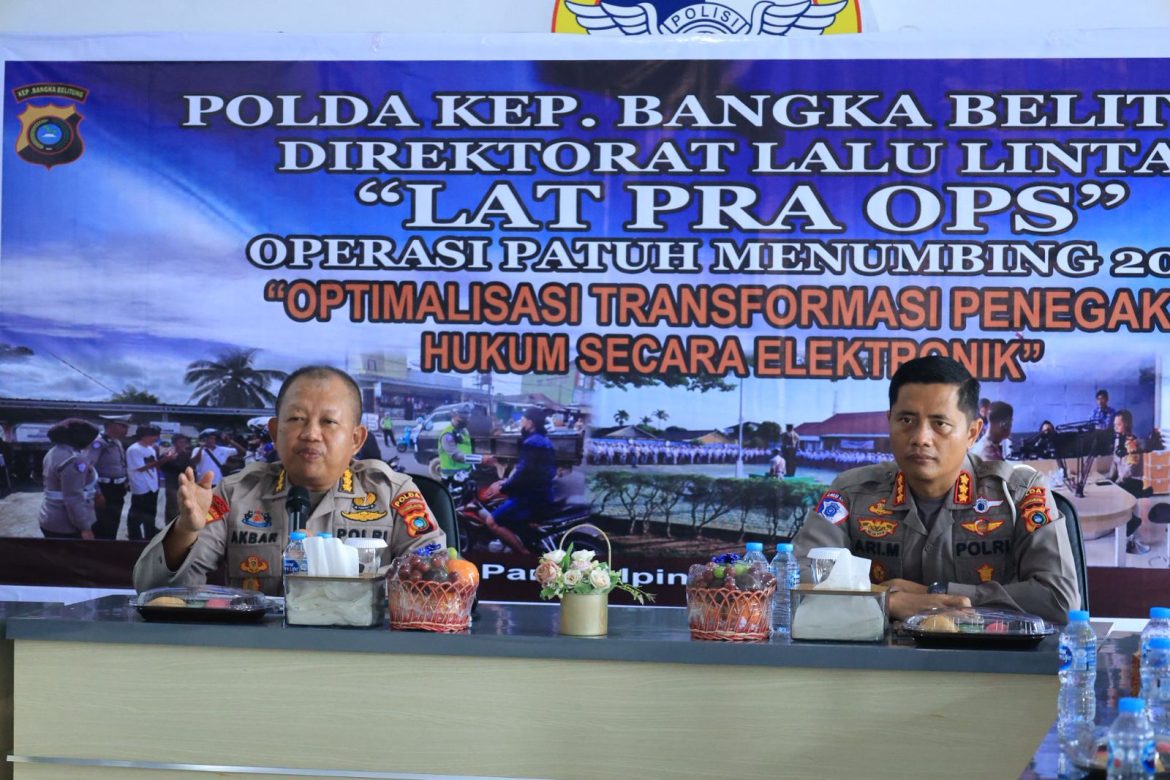 Polda Babel Gelar Latpraops Patuh Menumbing 2026, Fokus Penegakan Hukum Elektronik