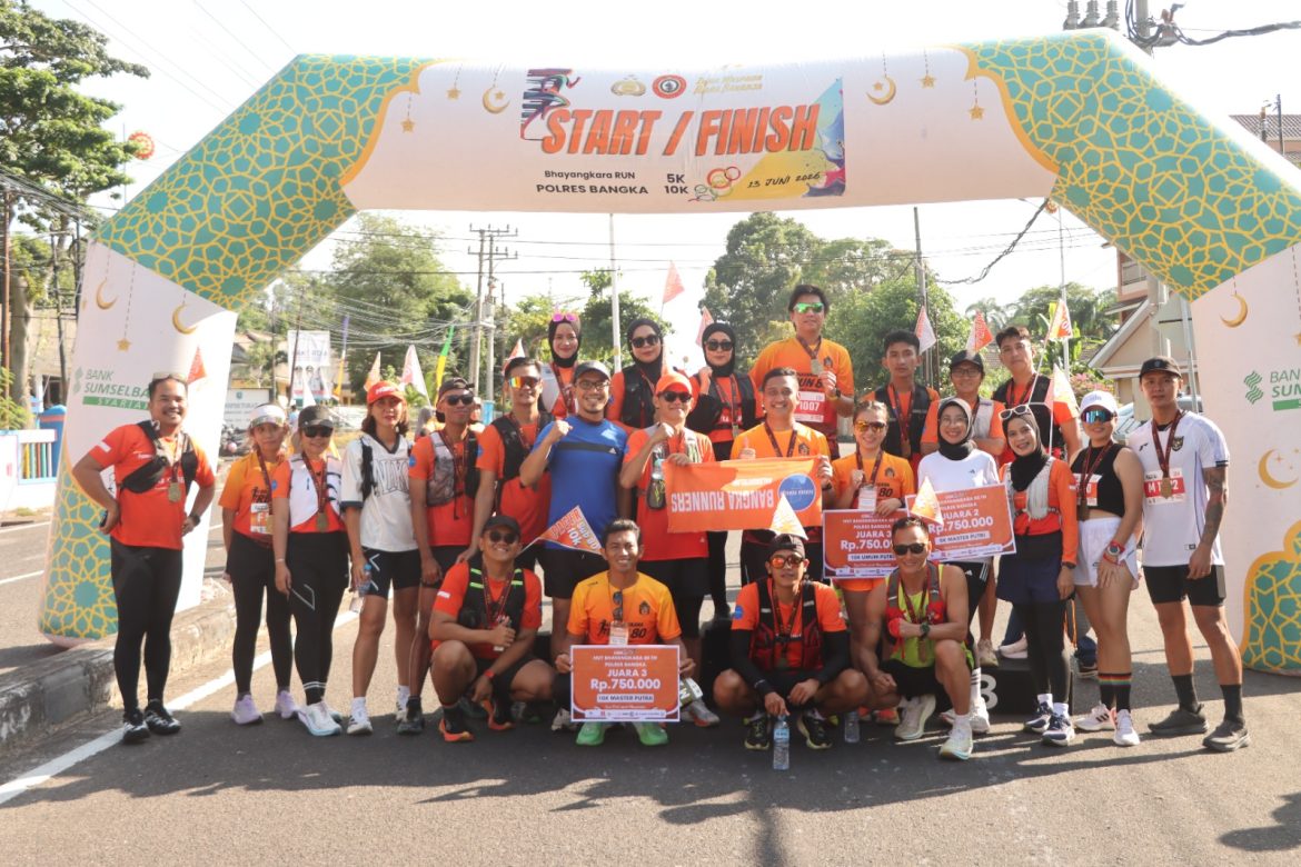 Bhayangkara Run 80 Tahun 2026, Polres Bangka Ajak Masyarakat Hidup Sehat dan Pererat Kebersamaan