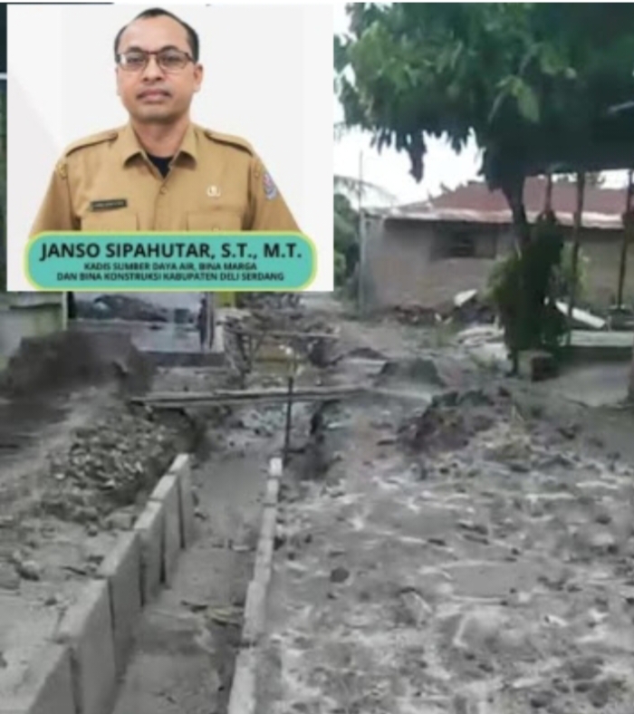 Pembangunan Drainase di Deli Serdang Tanpa Papan Informasi