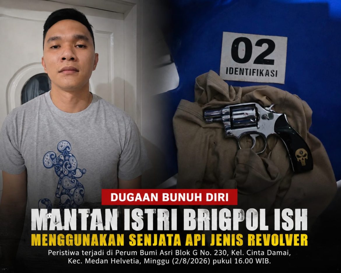 Diduga Bunuh Diri, Perempuan di Medan Tewas Luka Tembak: Polisi Dalami Penggunaan Senjata Api Milik Anggota Polri