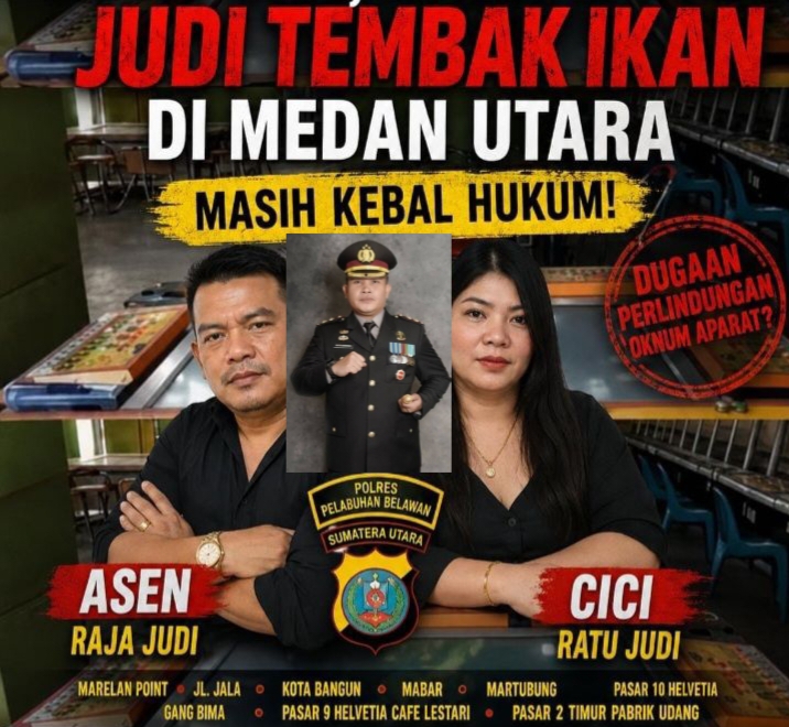 DIDUGA Kapolres Pelabuhan Belawan Lindunggi Raja dan Ratu Judi Asen dan Cici