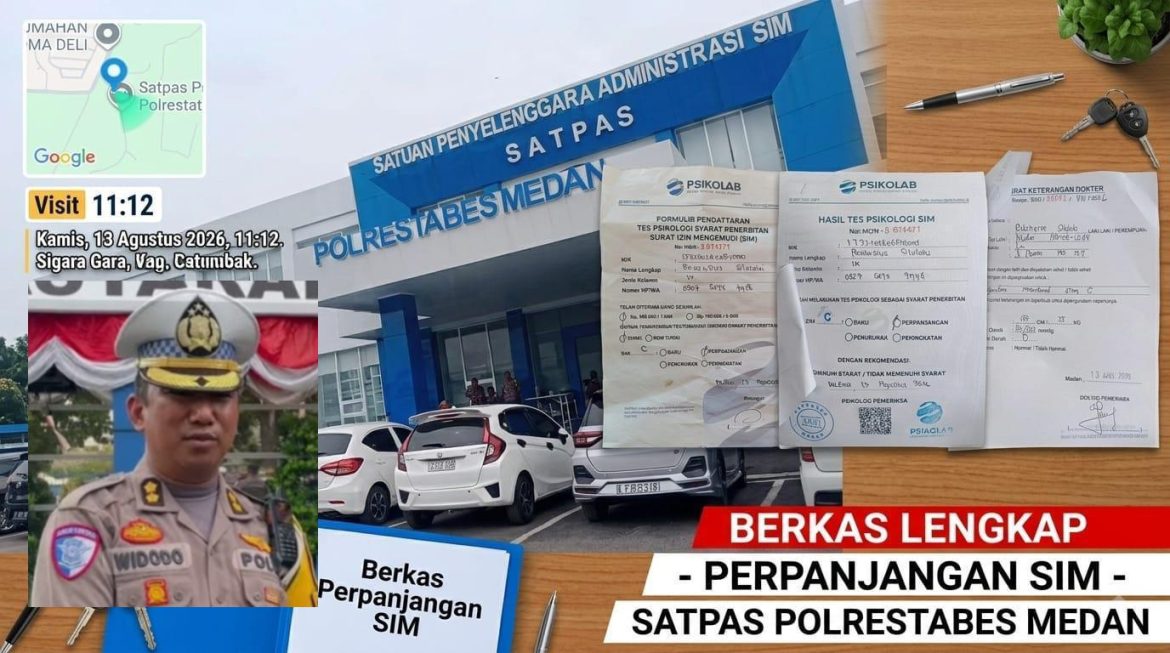 Biaya Tes Psikologi Perpanjangan SIM C di Medan Dikeluhkan, Warga Sebut Capai Rp100 Ribu