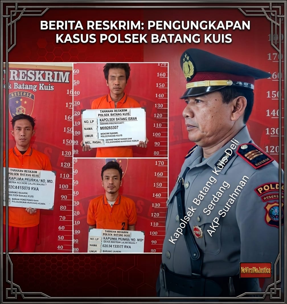 Penanganan Kasus Curanmor di Batang Kuis, Kamis (6/8/2026) Dipertanyakan, Isu Dugaan “86” Muncul